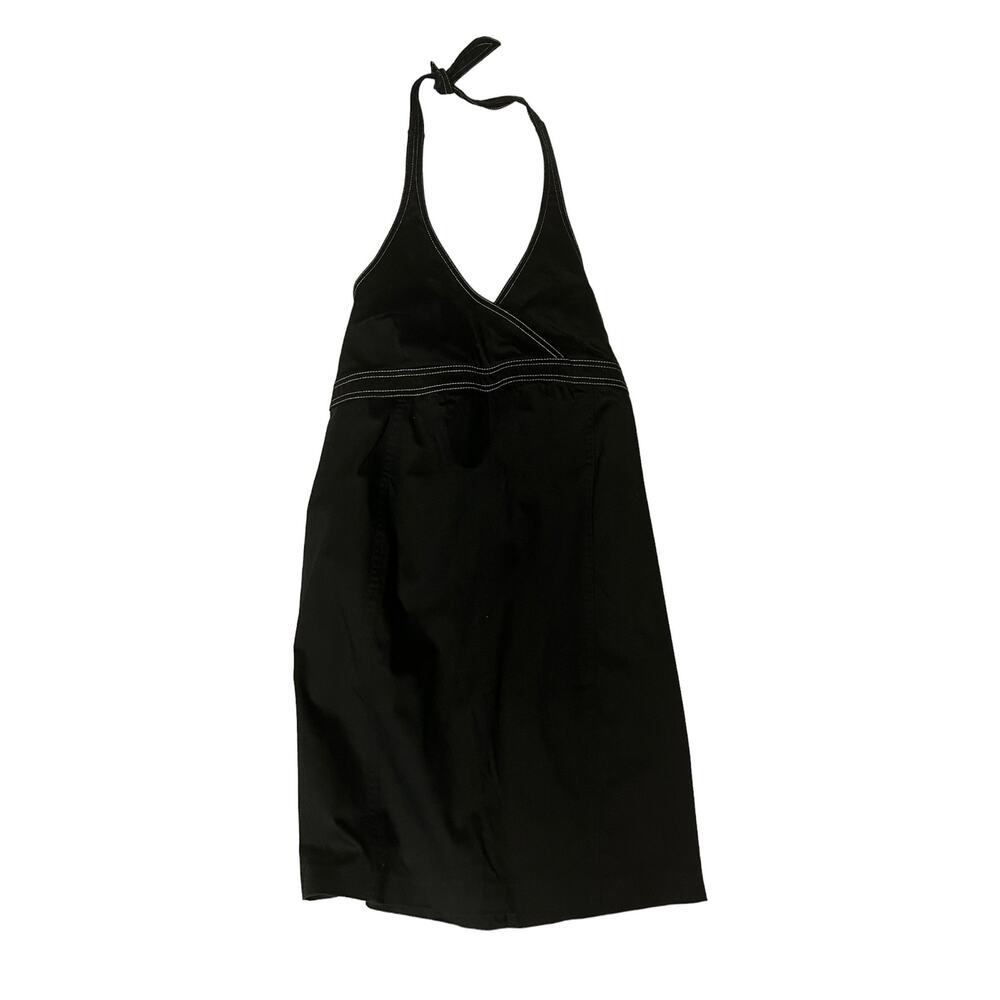 Motherhood Maternity Halter Top Black Dress -‎ Small